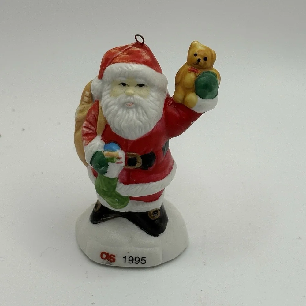 CVS 1995 Santa‎ Claus ceramic ornament